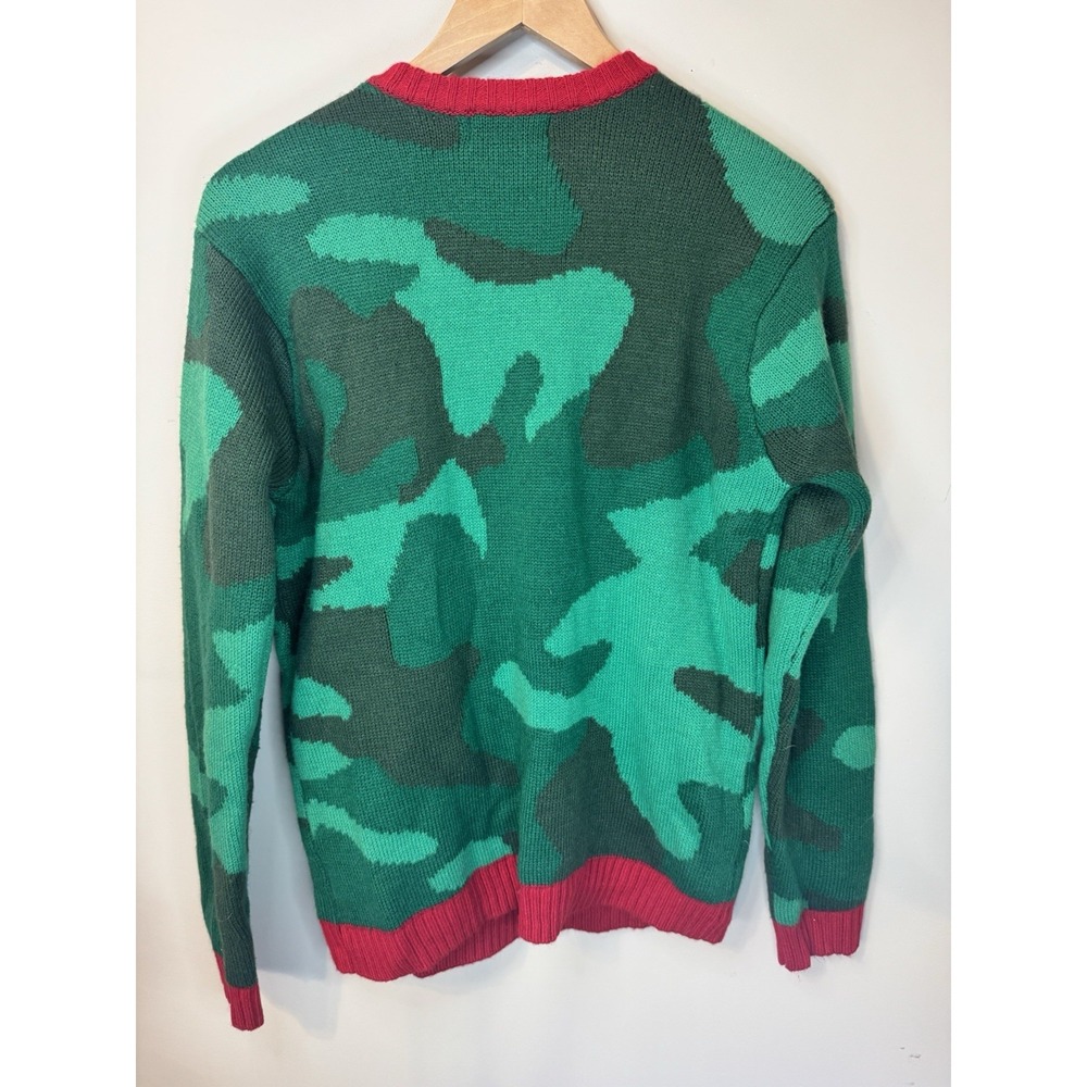 Ugly Christmas Sweater Small Camo Blizzard Bay Santas Drinking Brewdolph NWT - Picture 11 of 15